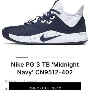 Nike basketball cn9512-402 midnight navy used sneakers 8